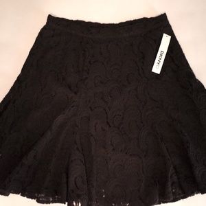 New DKNYC Black Lace Skirt